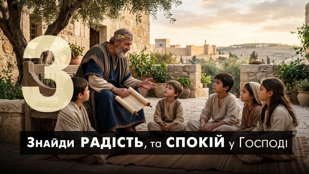 3. Знайди радість, та спокій у Господі
