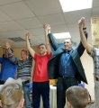 Взрослые подготовили сценку "В общежитии на Пасху" в трех действиях.